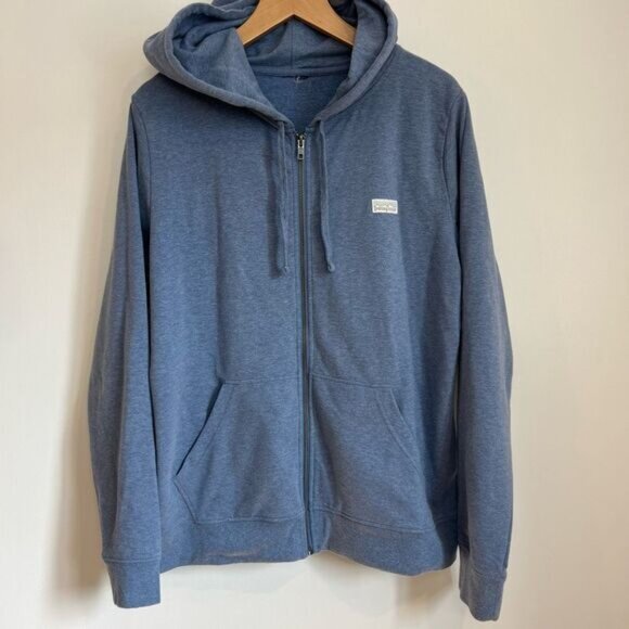 Patagonia Other - Vintage Y2K Patagonia Men’s Large Blue Full Zip Hoodie Hooded Jacket Sweater